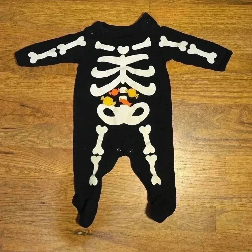 Carter's Skeleton Halloween Sleeper 3M